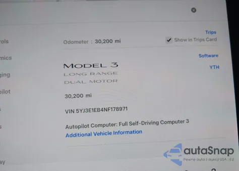 2022 Tesla Model 3 Long Range Dual Motor All-Wheel Drive from USA, damaged, VIN 5YJ3E1EB4NF178971